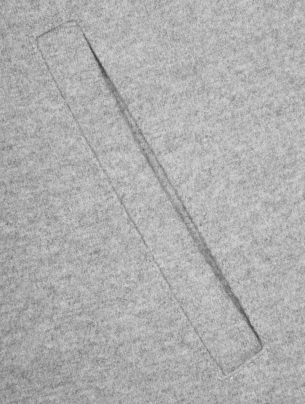 Overshirt Raw Edge with Pockets  Silver Light Green