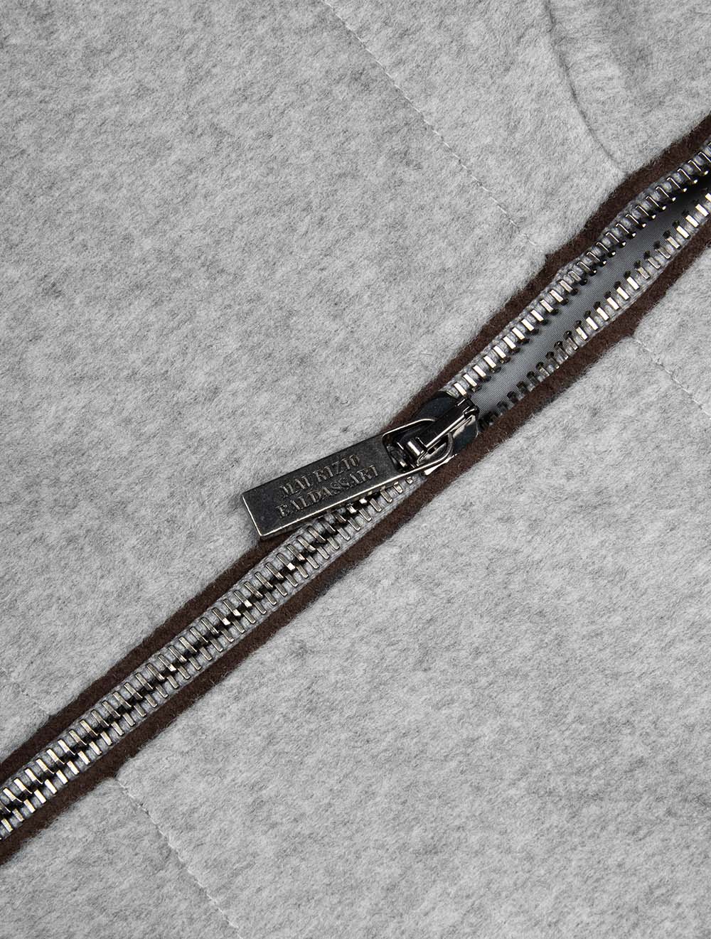 Vest with Knit Sides & Alcantara Grey