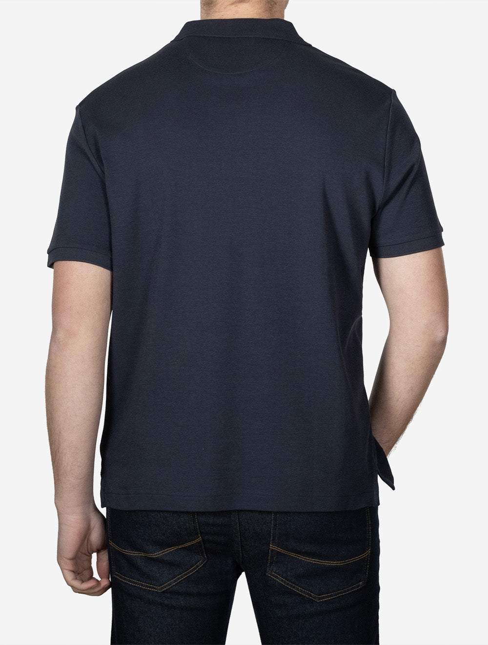 Interlock Short Sleeve Polo Evening Blue