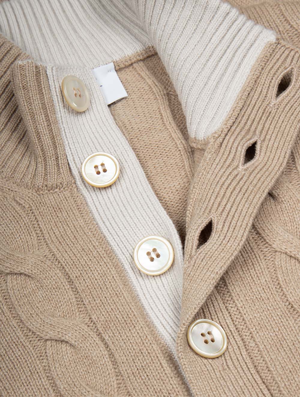 Cable Knit Knitwear Tan