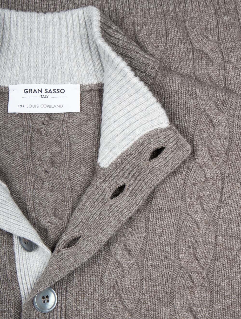 Cable Knit Knitwear Grey