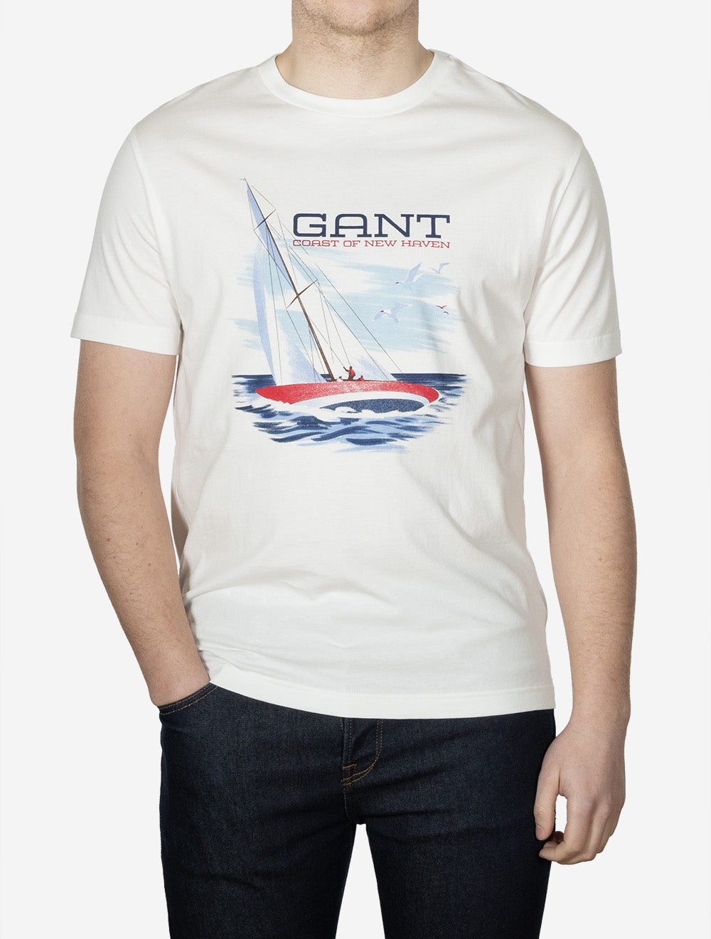 Graphic Short Sleeve T-Shirt Eggshell