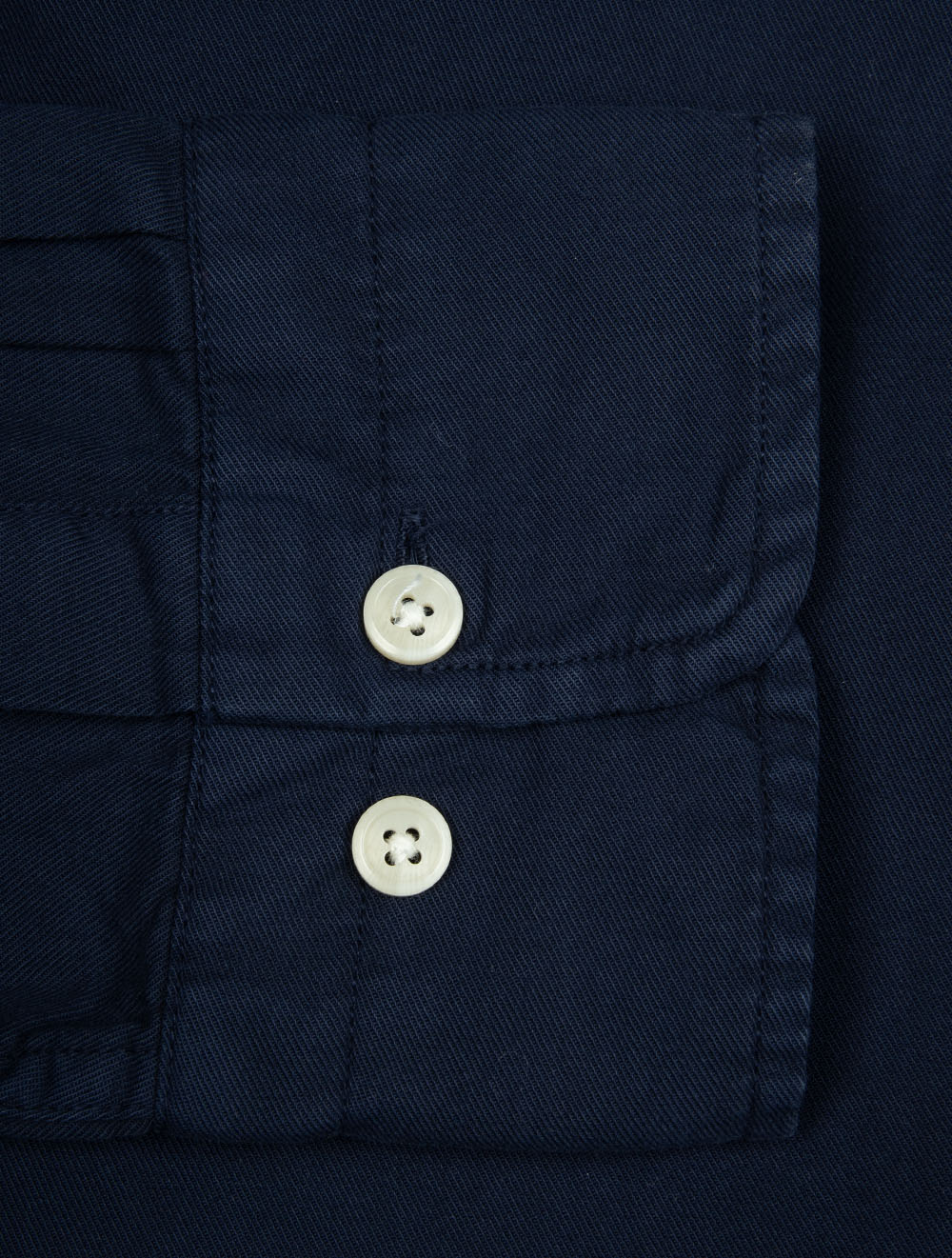 Regular Fit Dyed Twill Shirt Evening Blue