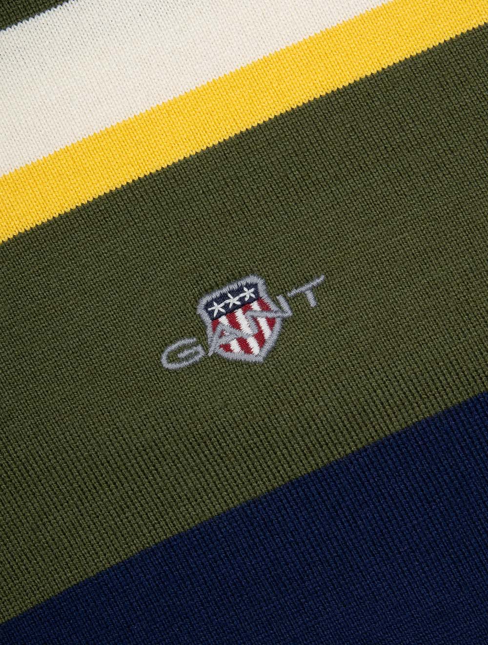 Striped Heavy Rugger Country Green