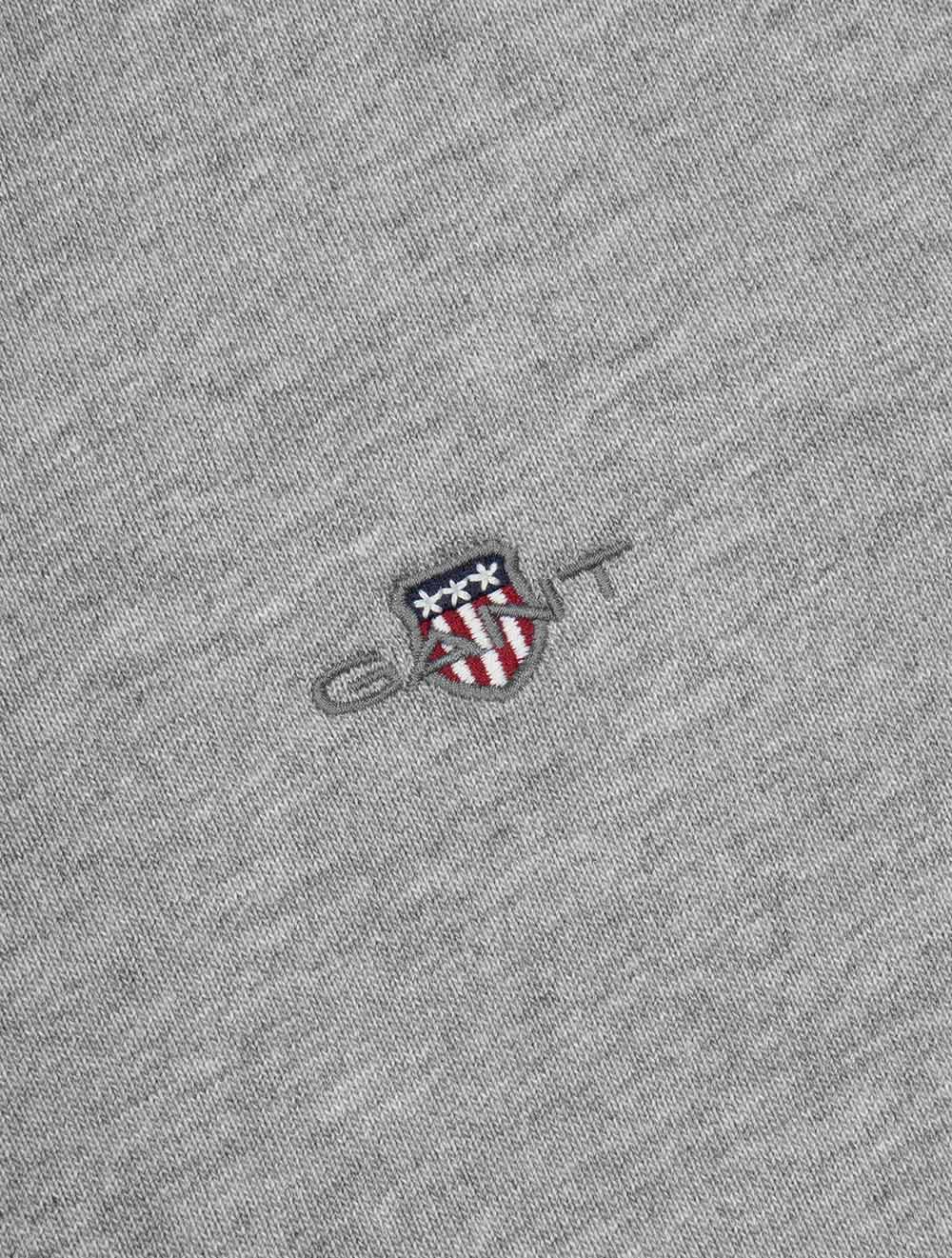 Chambray Collar Heavy Rugger Grey Melange