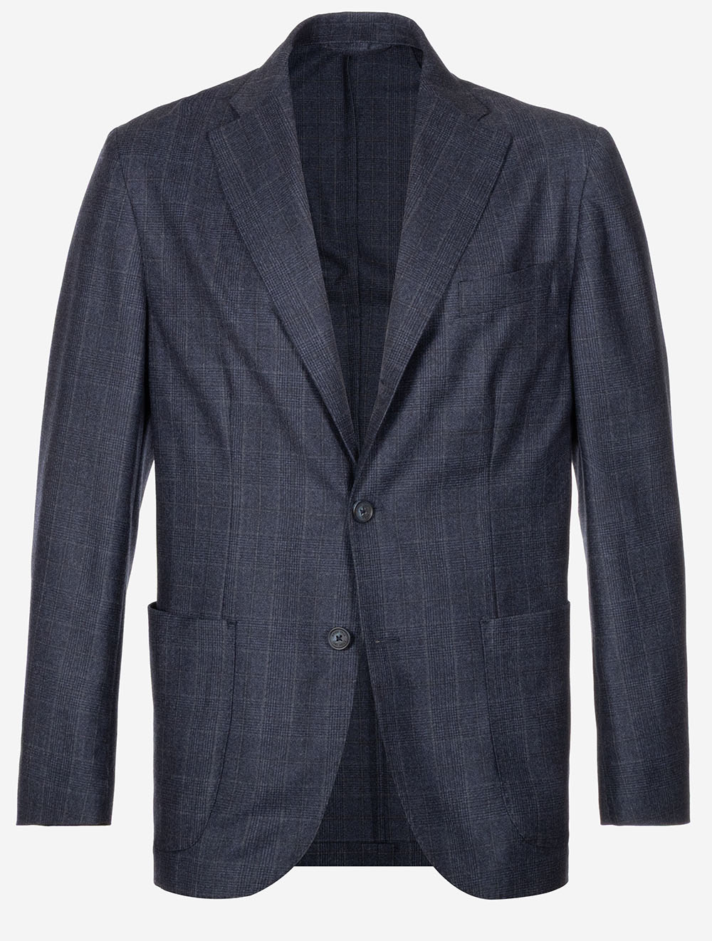 Check Soft Jacket Navy