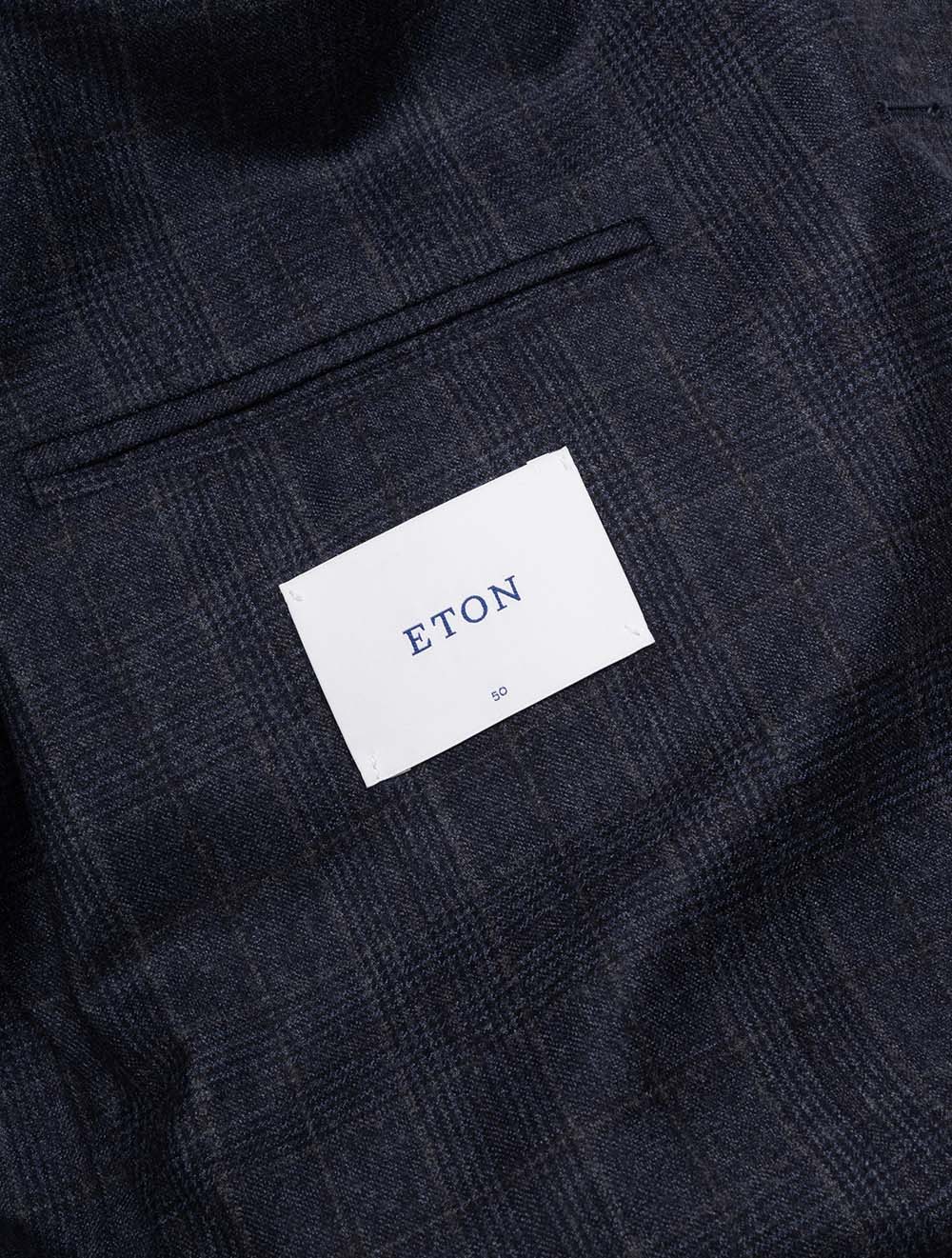 Check Soft Jacket Navy