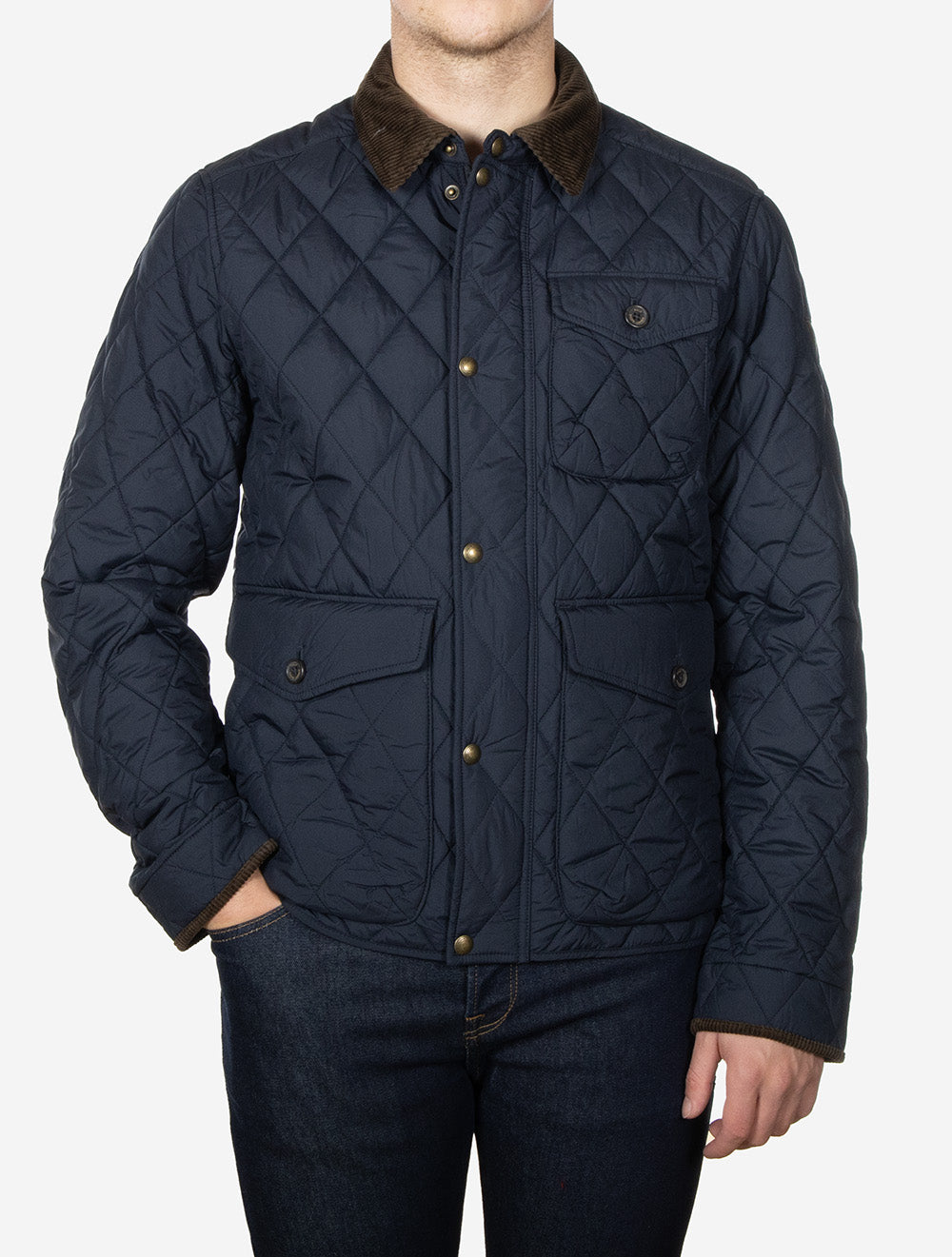 The Beaton Quilted Jacket Navy