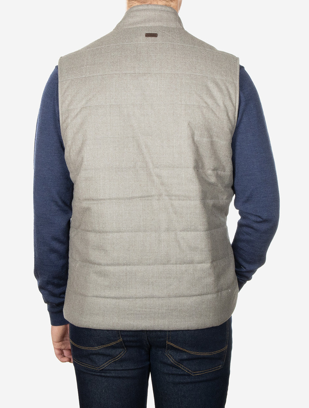 Wool Padded Gilet Grey