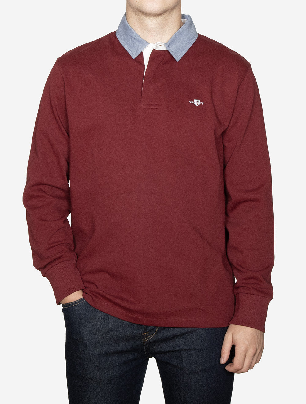 Chambray Collar Heavy Rugger Plumped Red