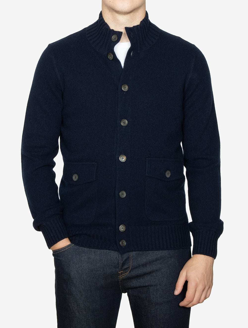 Veste utilitaire bleu marine