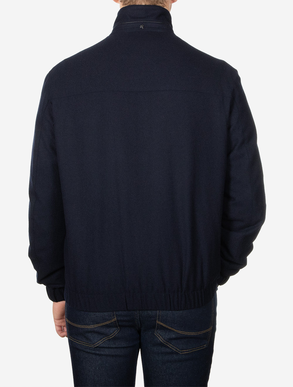 Short Wool Blouson Navy