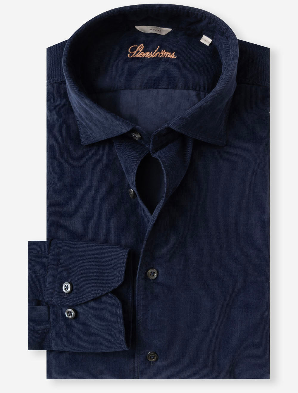 Regular Fine Cord Shirt Navy