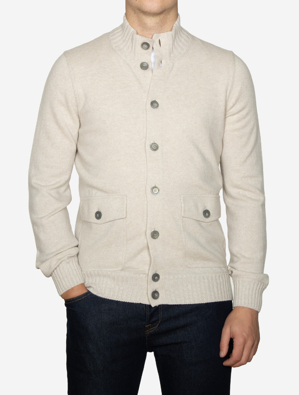 Veste utilitaire crème