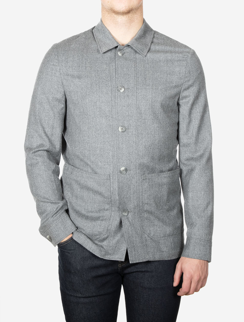 Active Shirt Jacket Grey