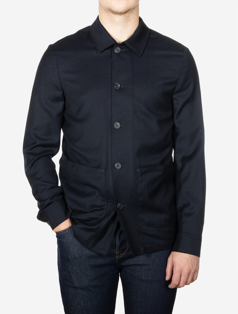 Active Shirt Jacket Navy
