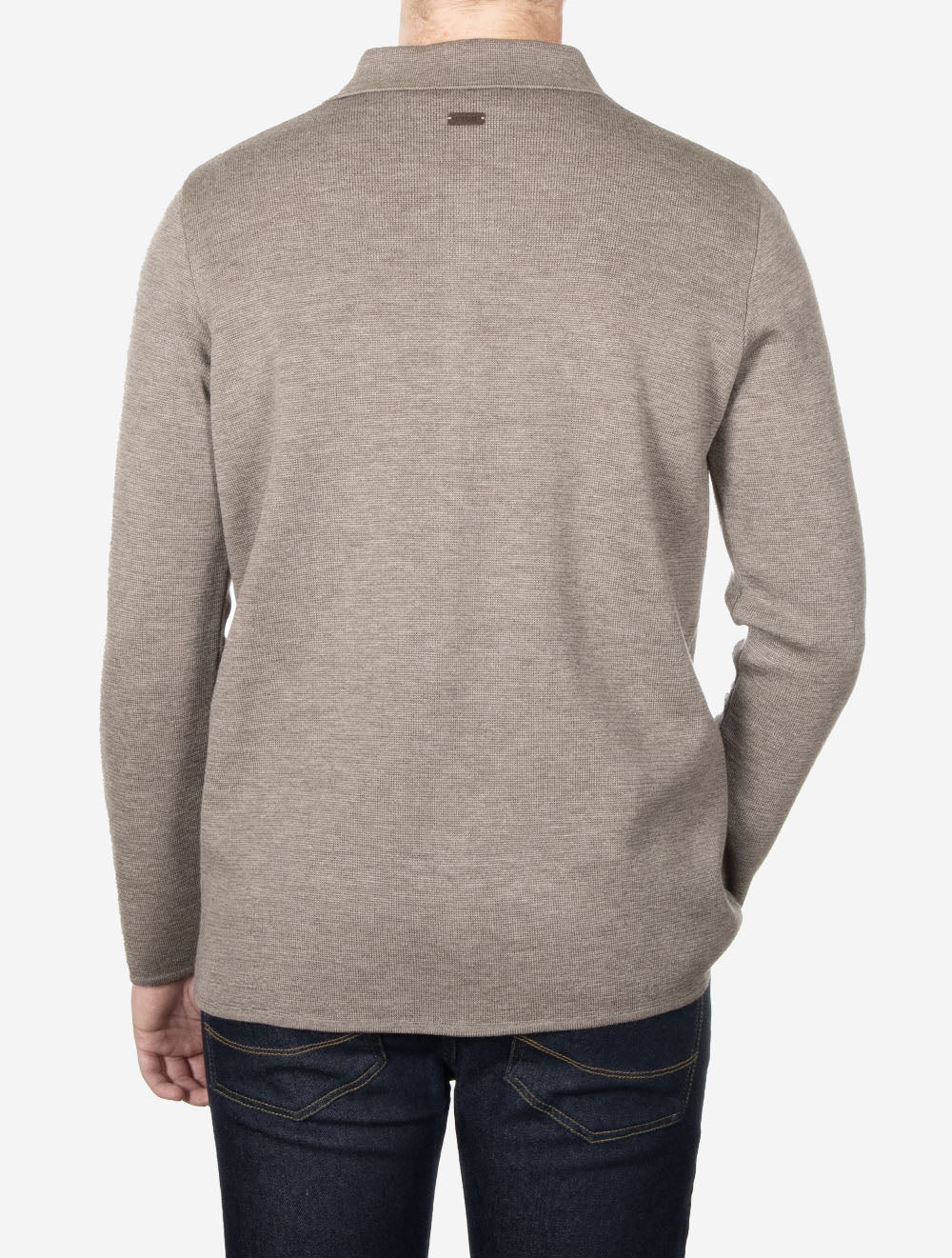 Merino Knit Overshirt Brown