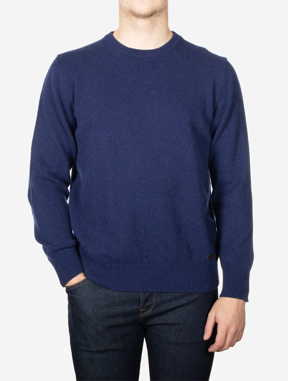 Cashmere Knit Crew Neck Blue