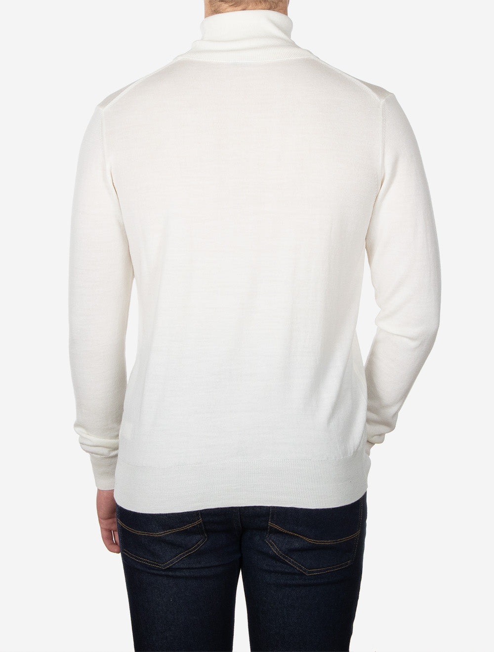 Merino Wool Turtle Neck Cream