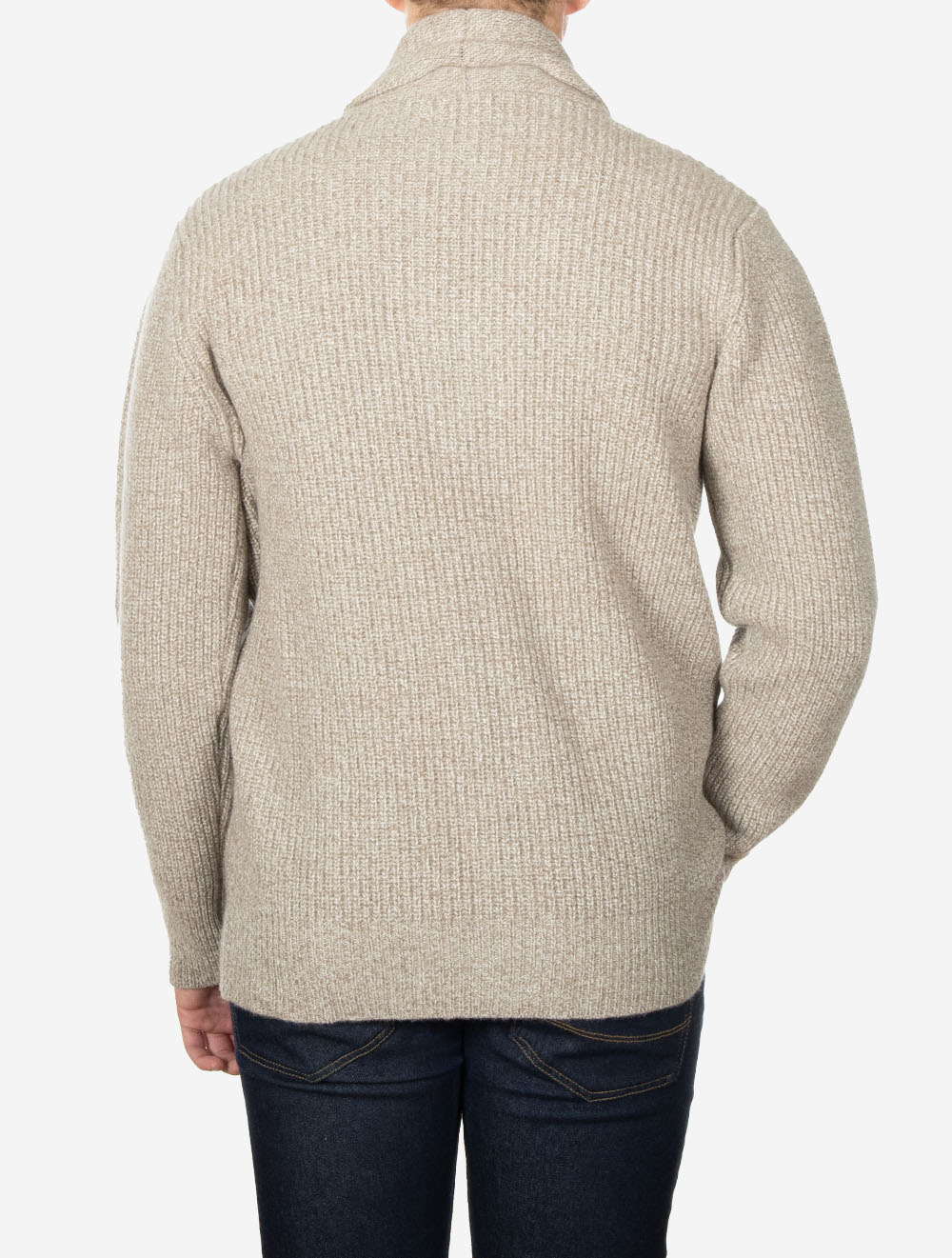 Gilet châle marron