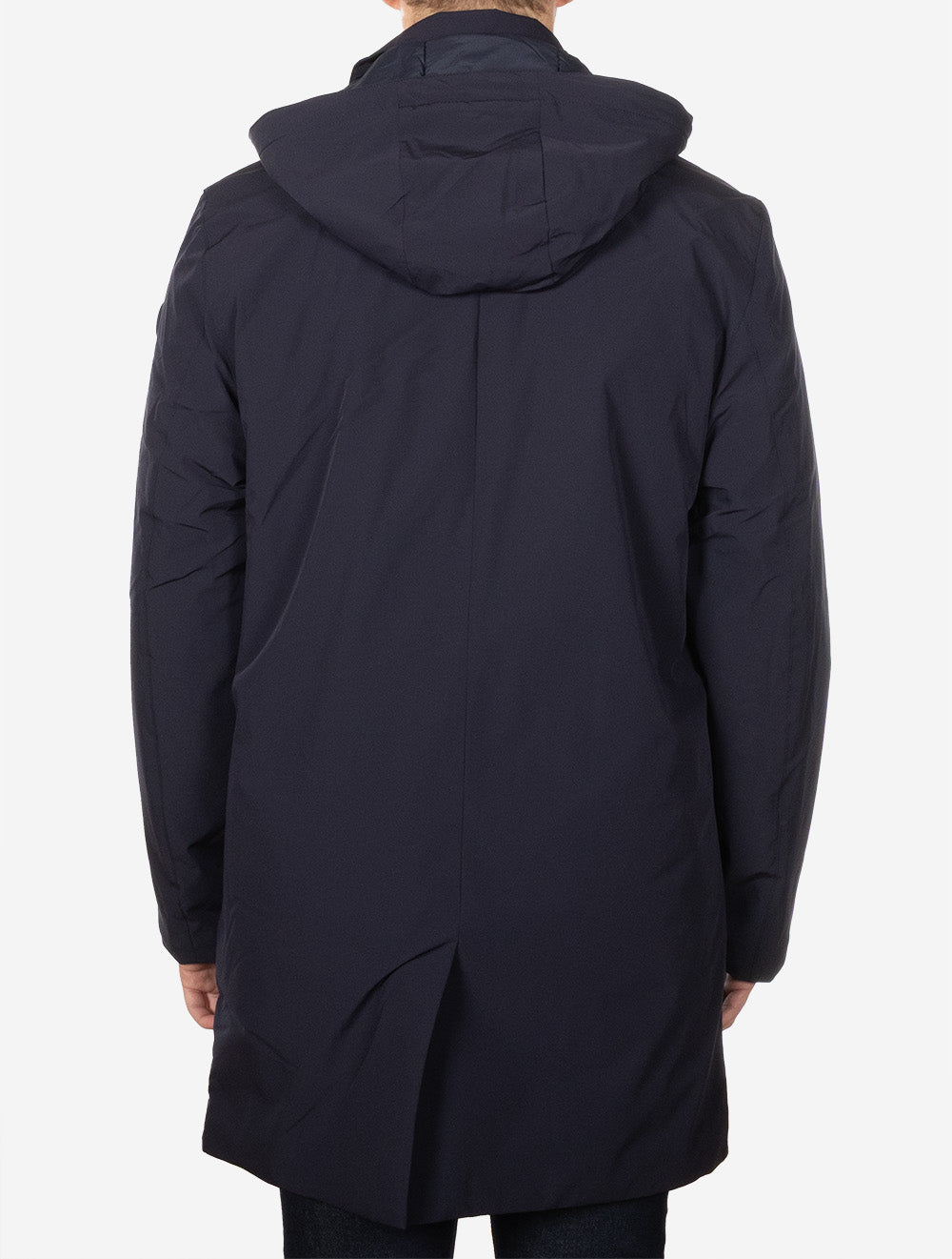 Padded Car Coat Evening Blue