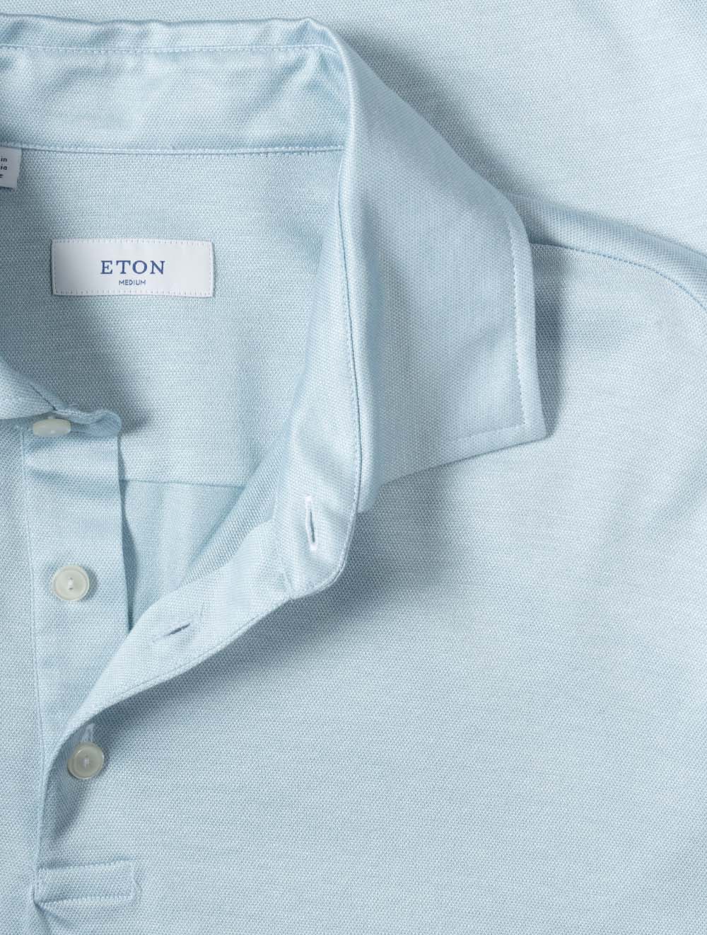 Short Sleeve Polo Shirt Aqua