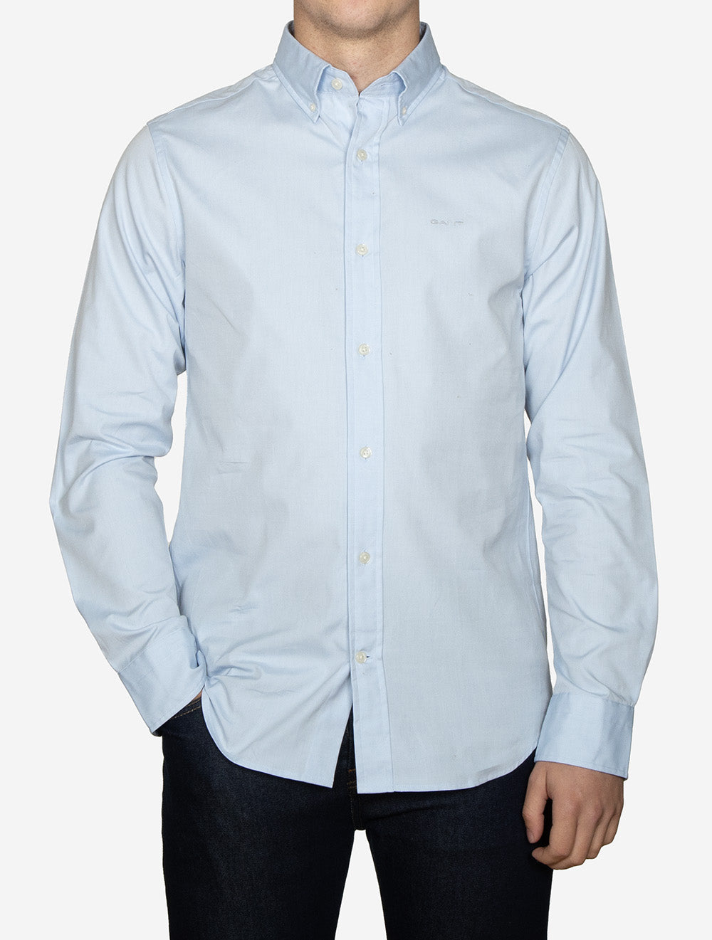 Regular Fit Pinpoint Oxford Shirt Light Blue