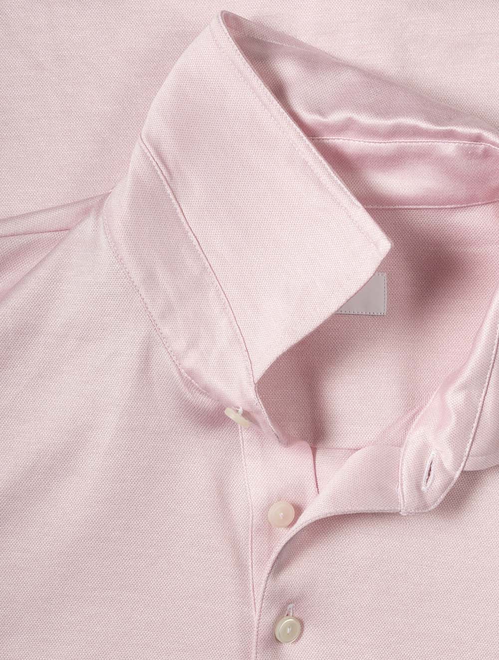 Short Sleeve Polo Shirt Pink