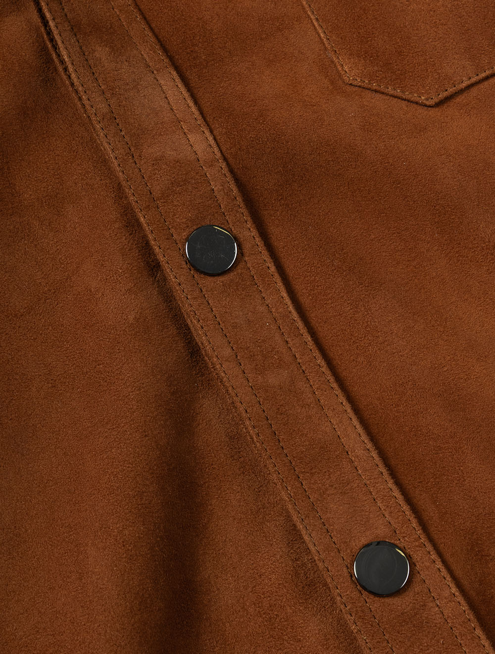Light Leather Overshirt Sequoia