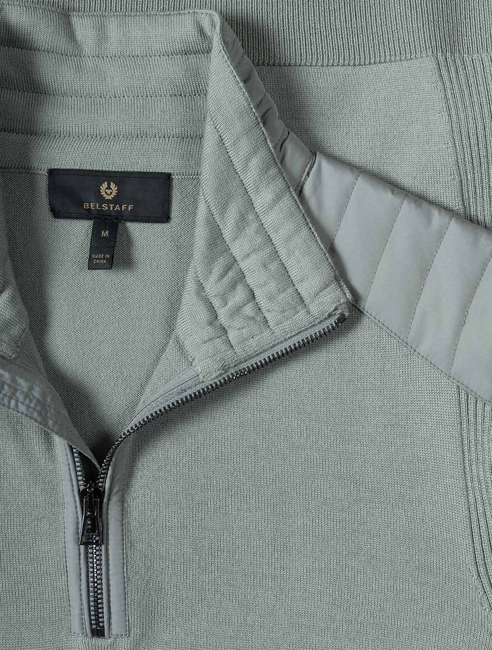 Belstaff Kilmington Quarter Zip-Lichen