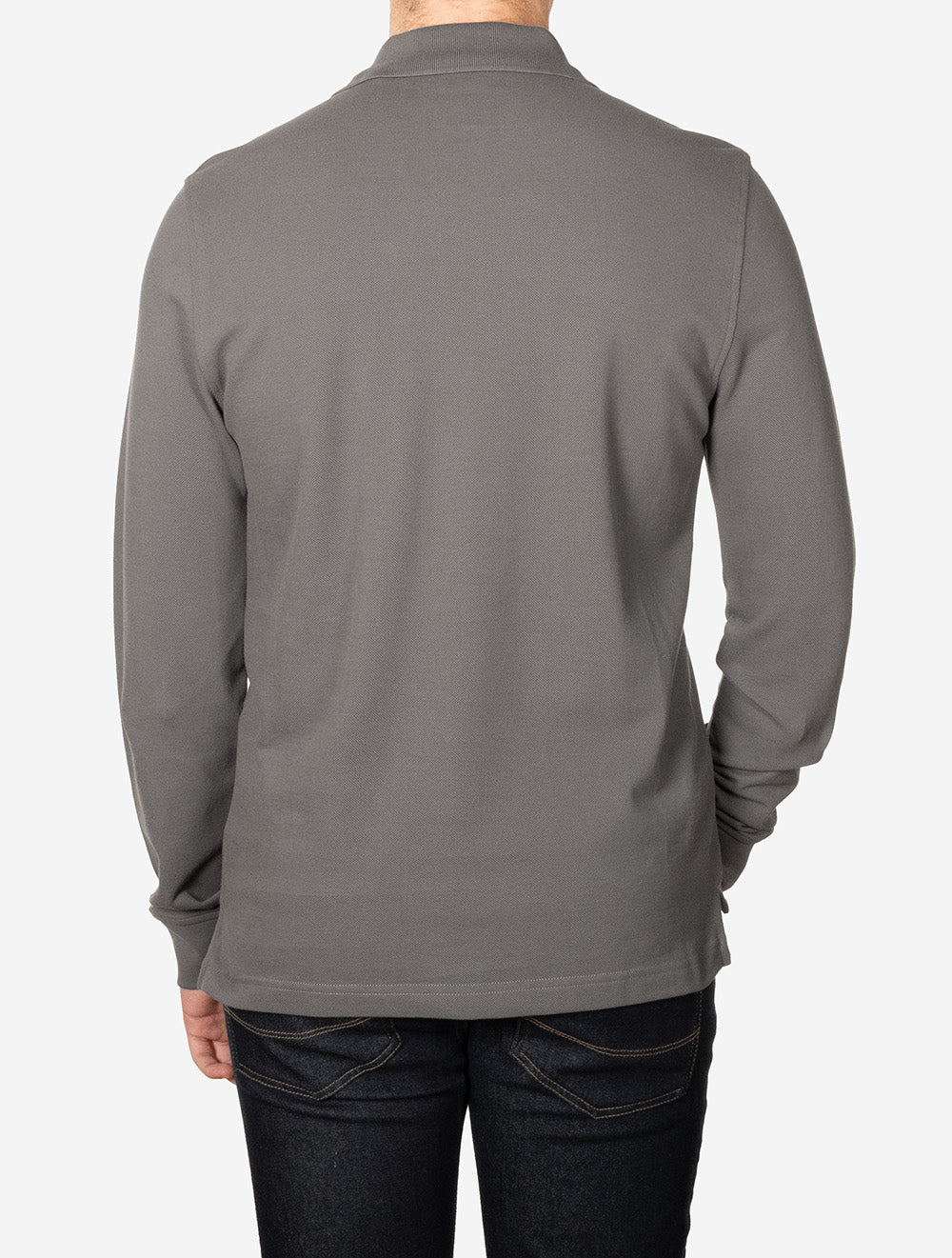 Long Sleeved Polo Tornado Grey