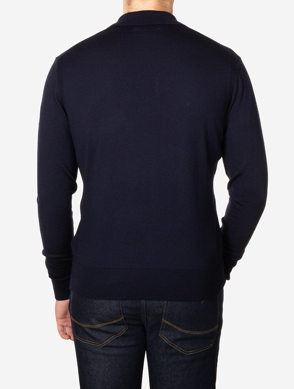 Kyle Long Sleeve Polo Dark Ink