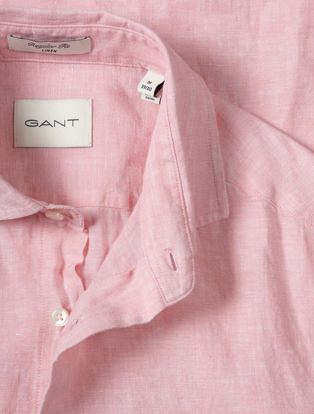 Regular Linen Shirt Pink