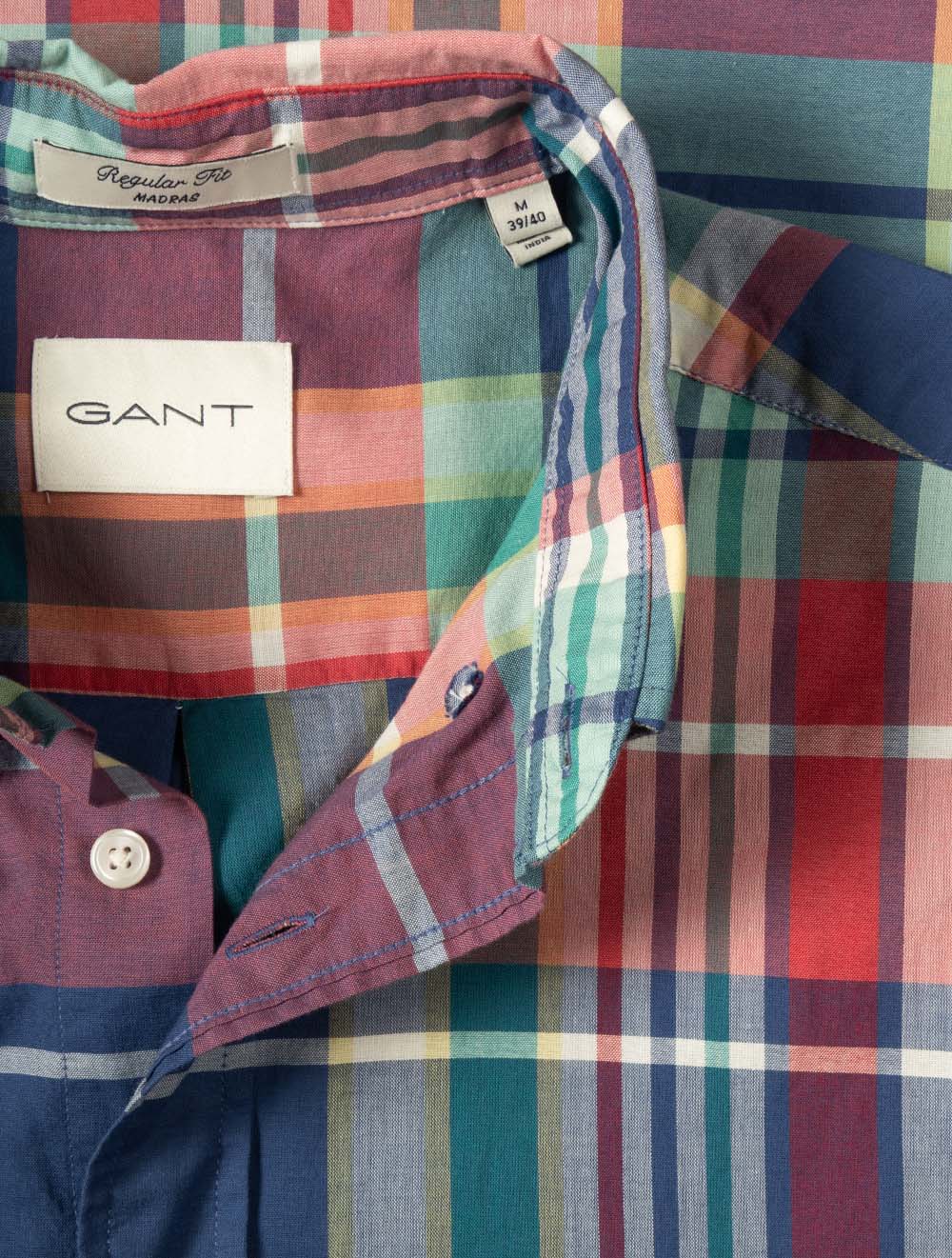 Madras Check Shirt Rose Red