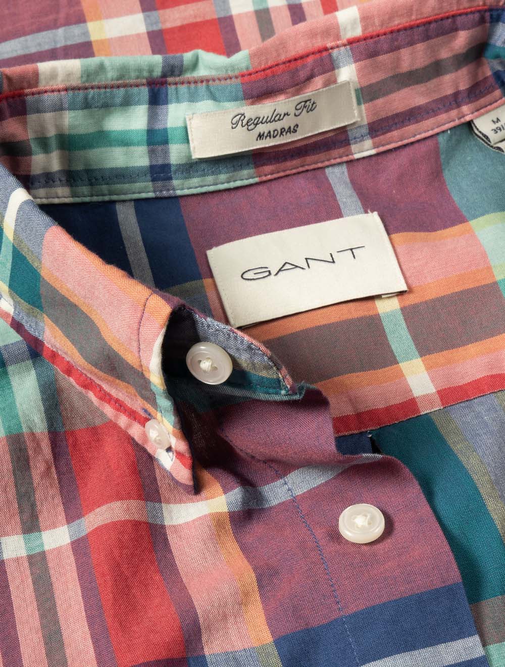 Madras Check Shirt Rose Red