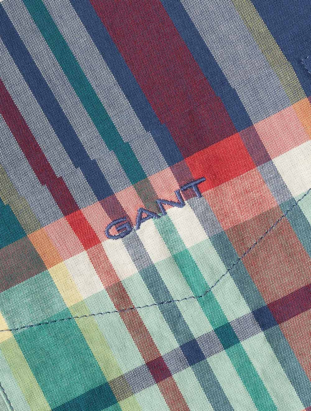 Madras Check Shirt Rose Red