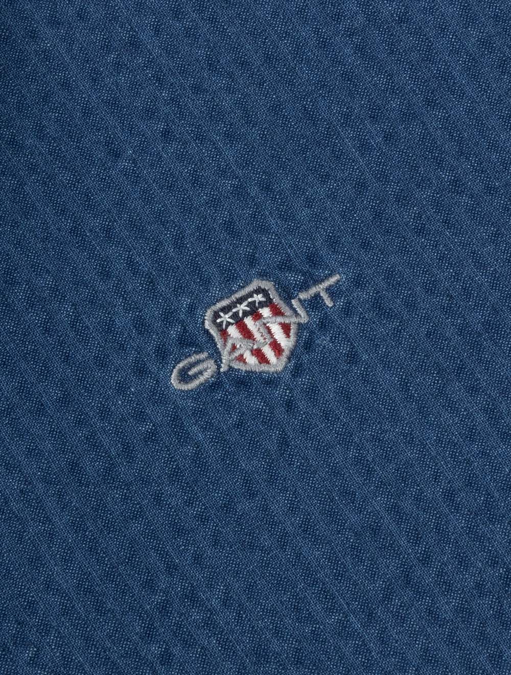 Indigo Seersucker Shirt Dark Indigo