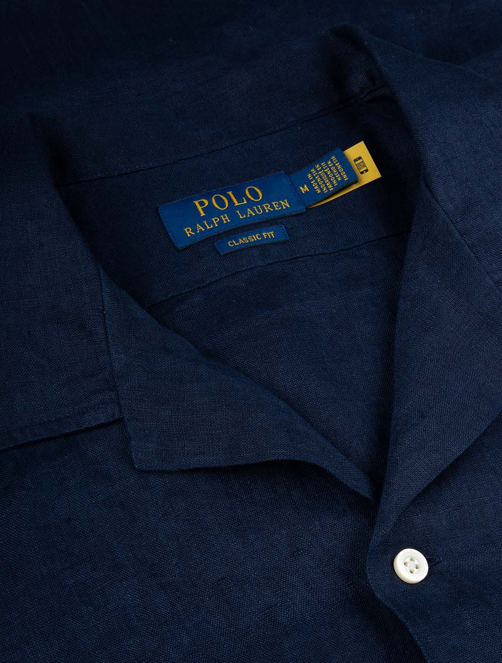 Polo Ralph Lauren Linen Short Sleeve Camp Shirt Navy | Luxury Polo Ralph Lauren Linen Short Sleeve Camp Shirt Navy | Luxury