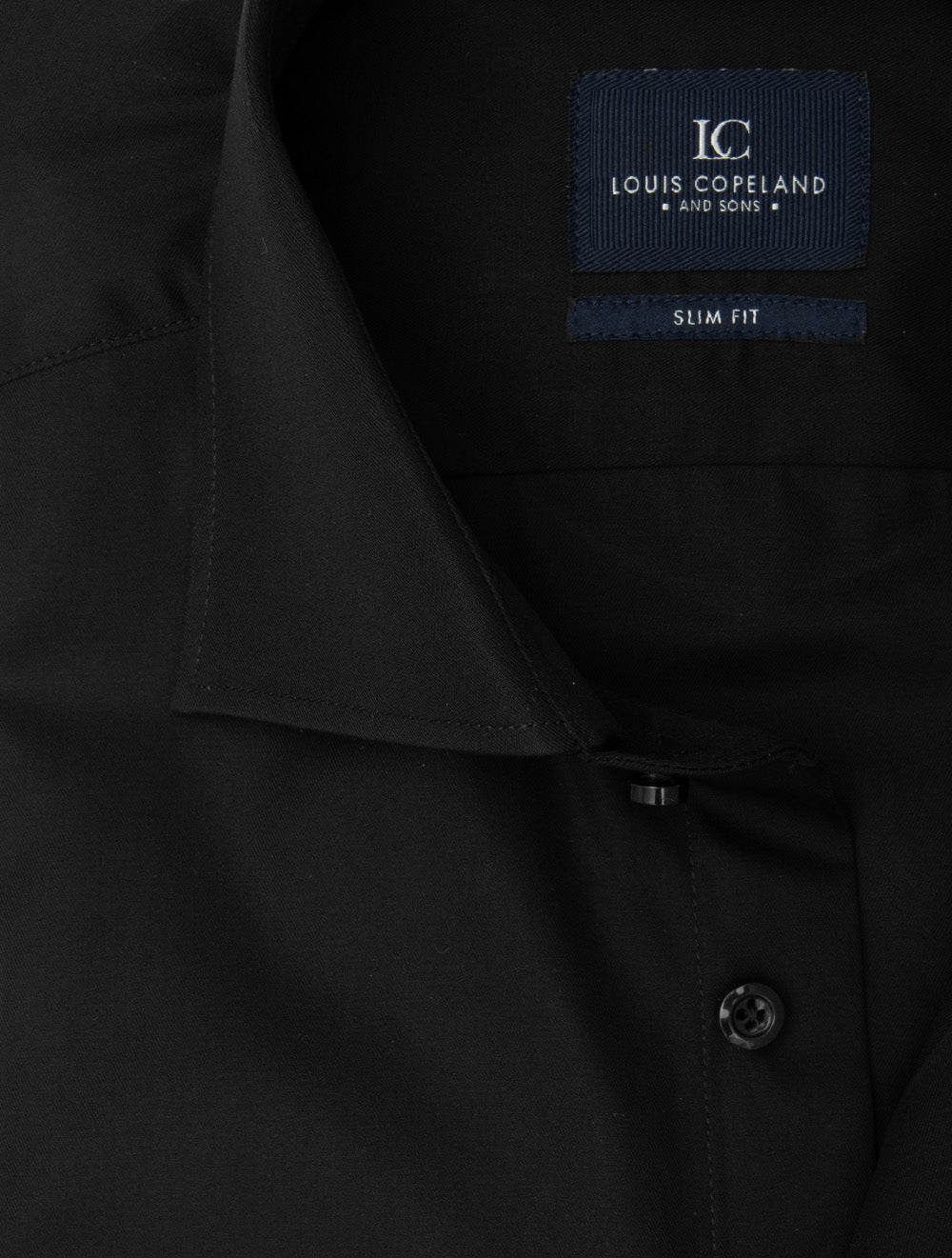 Slim Plain Shirt Black