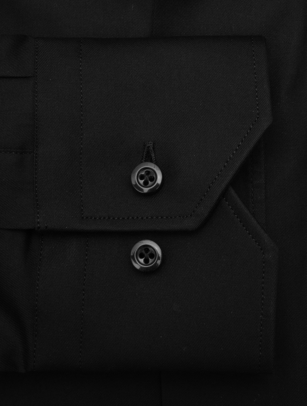 Slim Plain Shirt Black