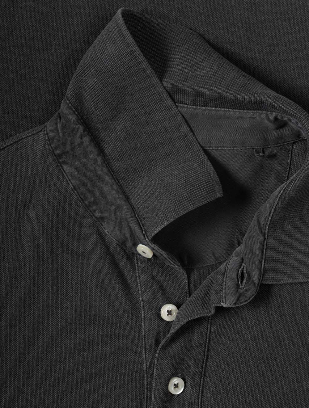Sunfaded Short Sleeve Polo Black