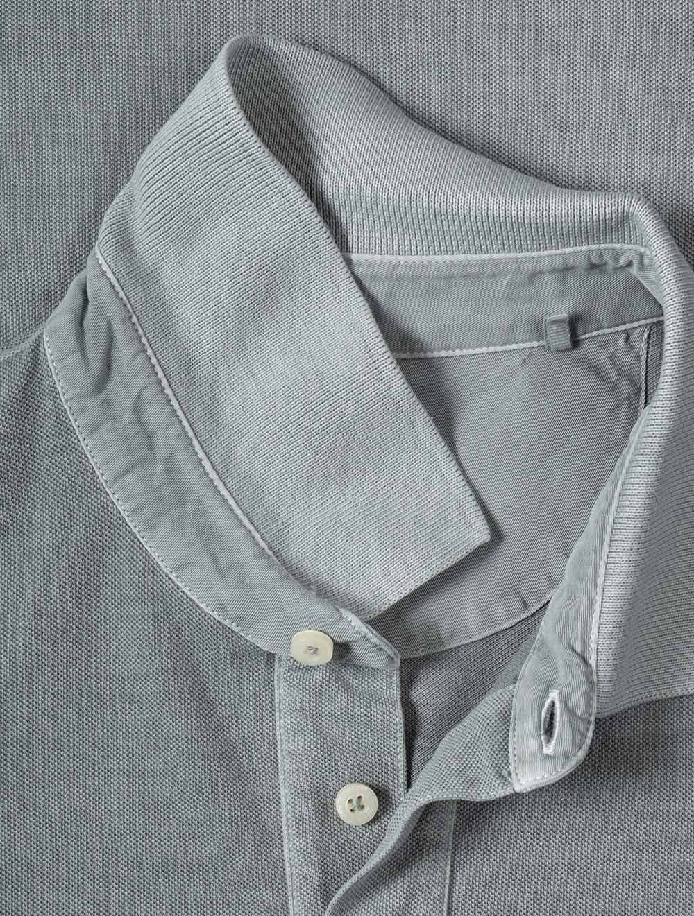 Sunfaded Short Sleeve Polo Ceramic Grey