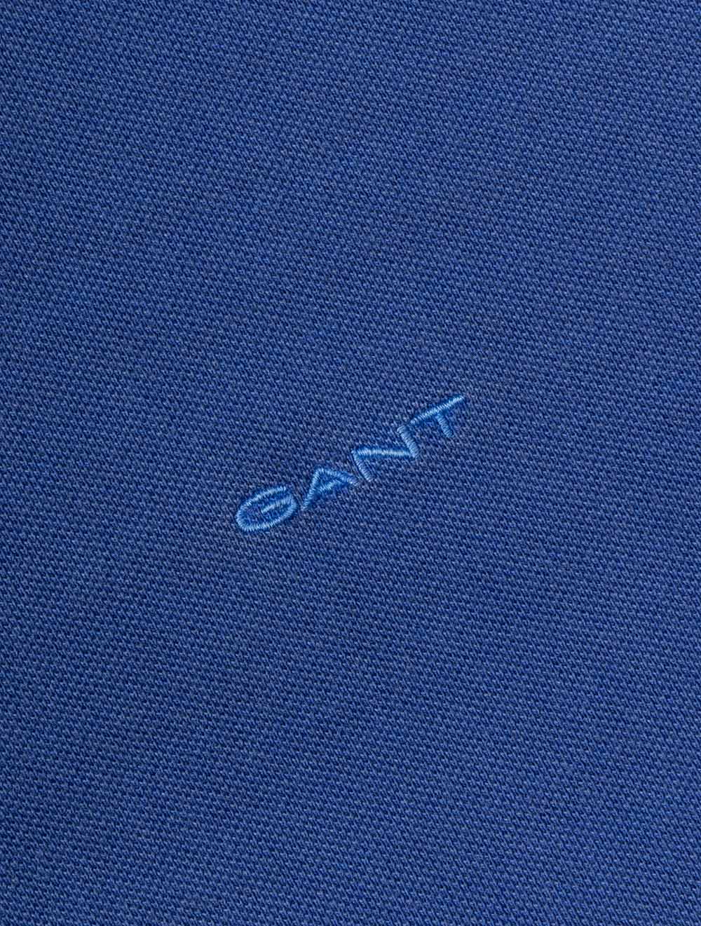 Sunfaded Short Sleeve Polo Royal Blue