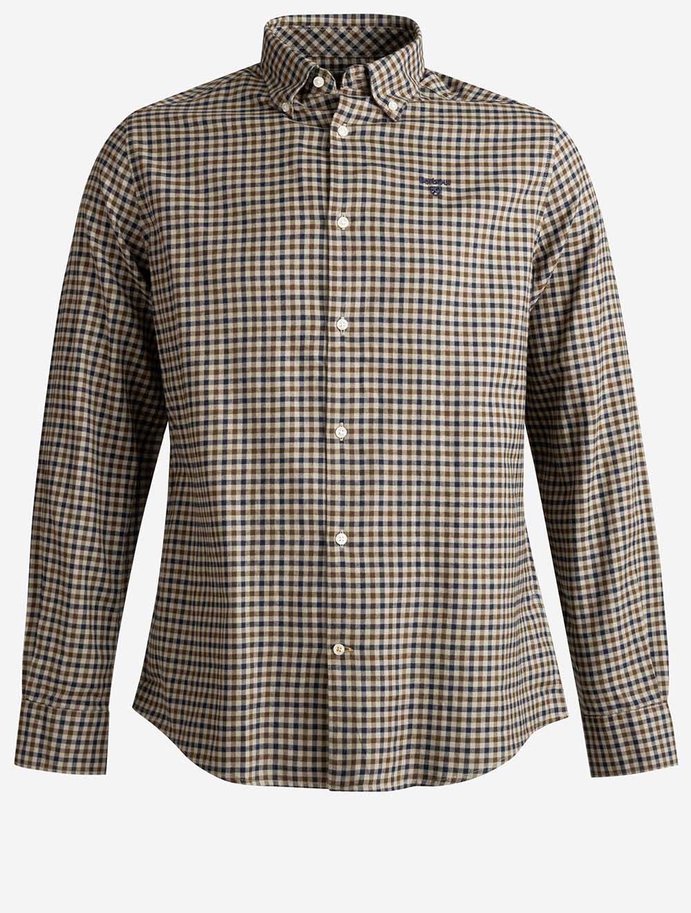Finkle Tailored Shirt Dark Sand