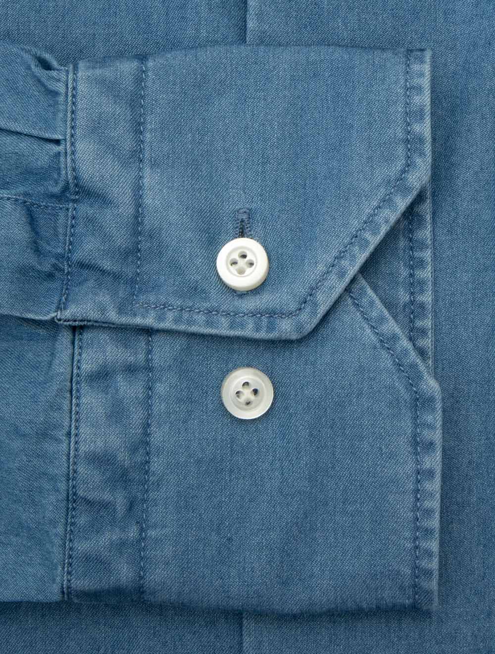 Casual Denim Shirt Blue