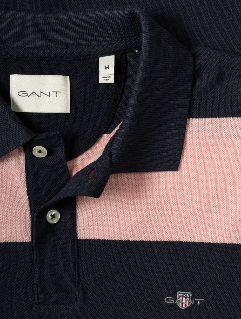 Block Stripe Polo Bubbelgum Pink