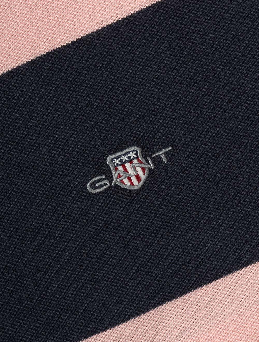 Block Stripe Polo Bubbelgum Pink