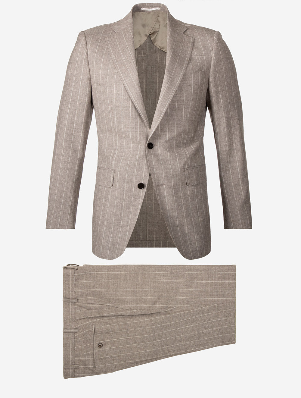 Stripe 2-Piece Suit Brown