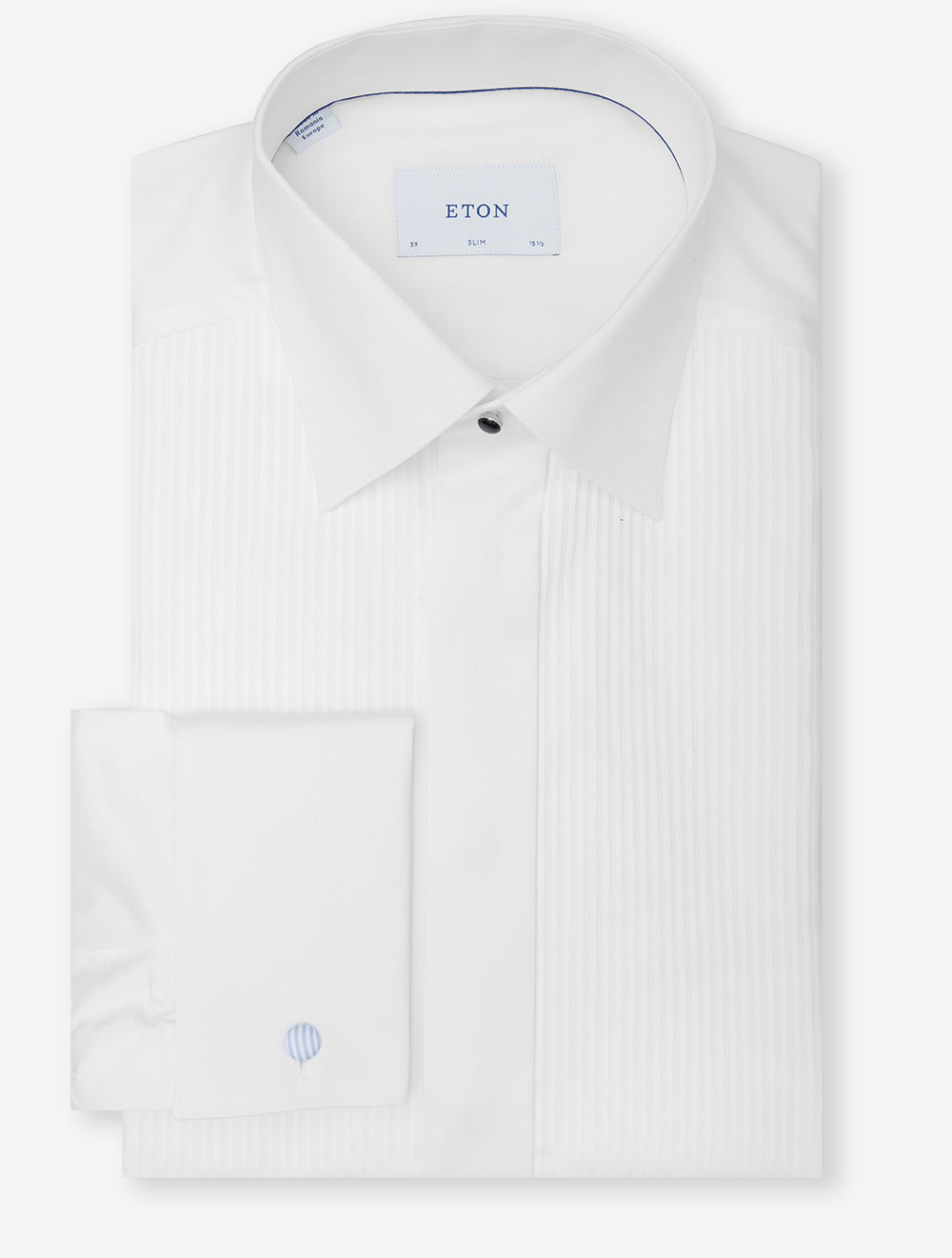 Chemise habillée blanche à pinces et coupe ajustée