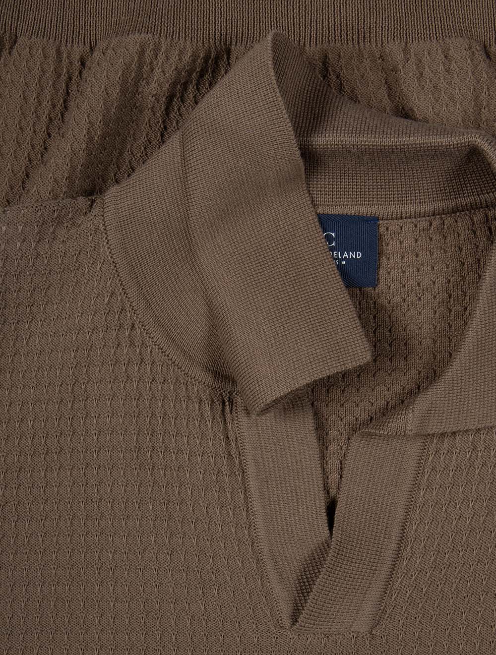 Riviera Short Sleeve Polo Brown